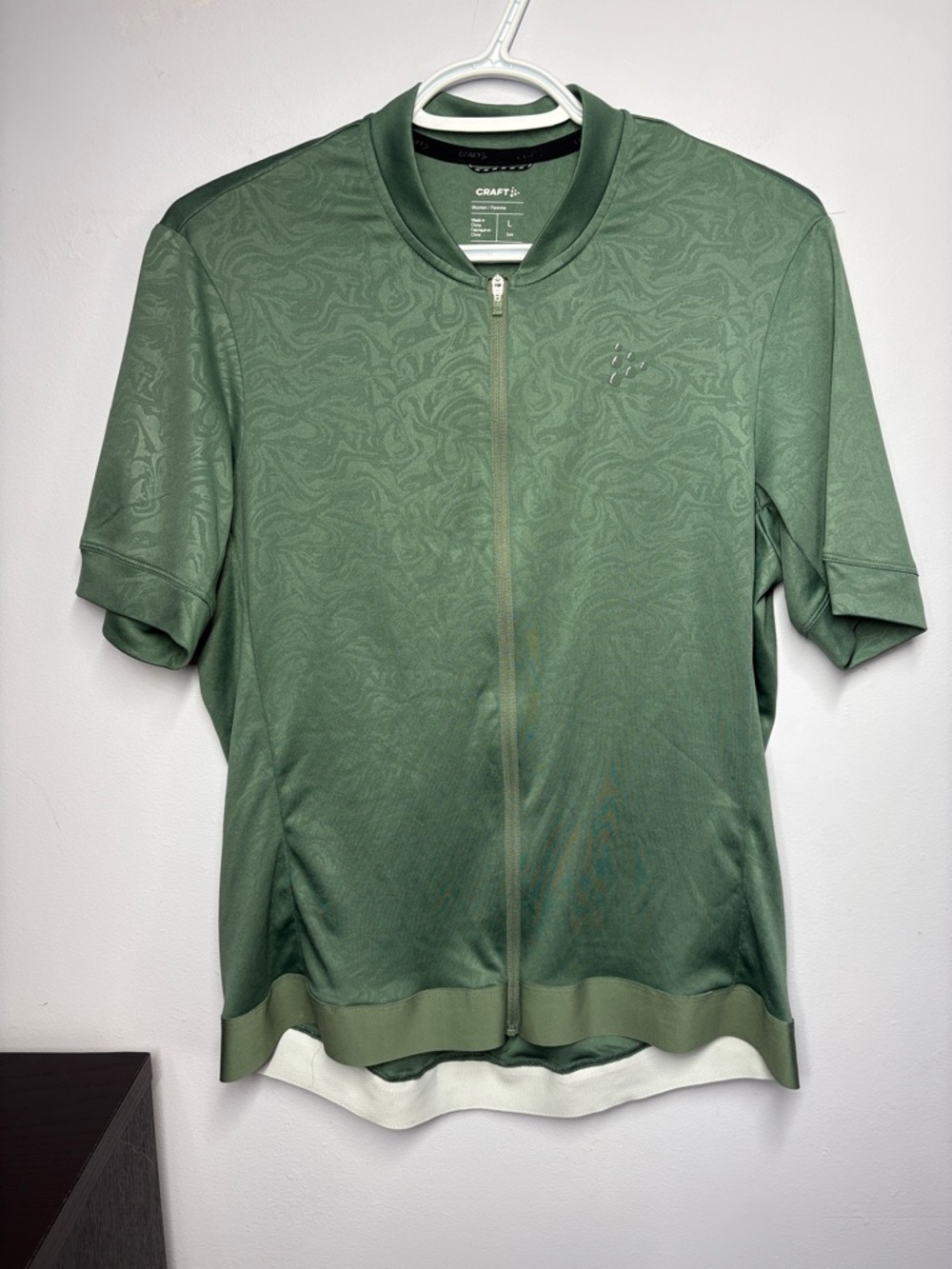 Craft Olive Zip-Up Short Sleeve Cycling Jersey